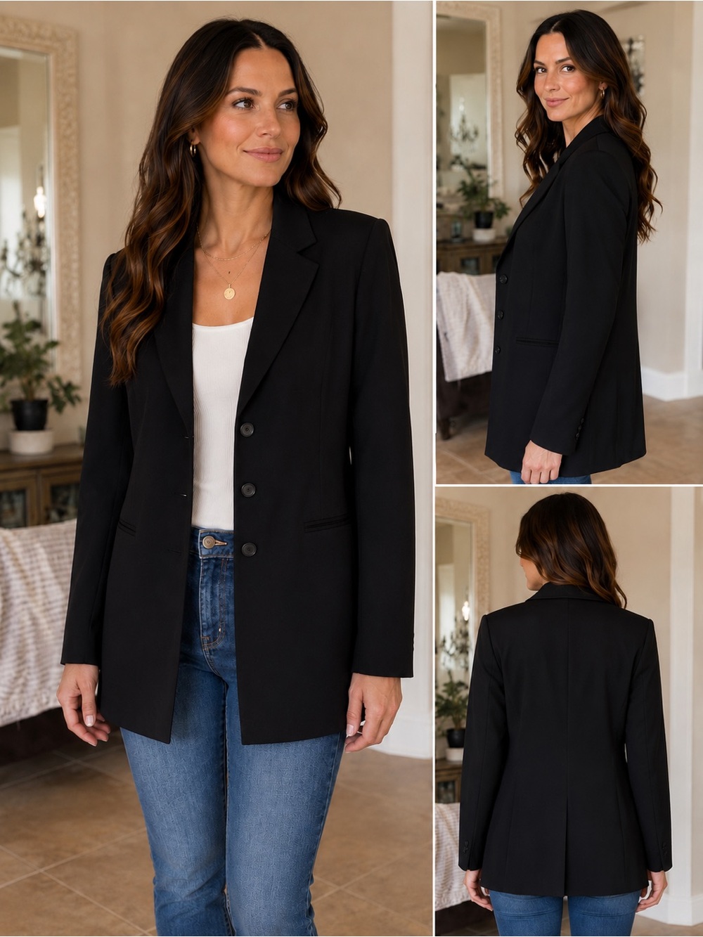 Express Black Stretch Blazer